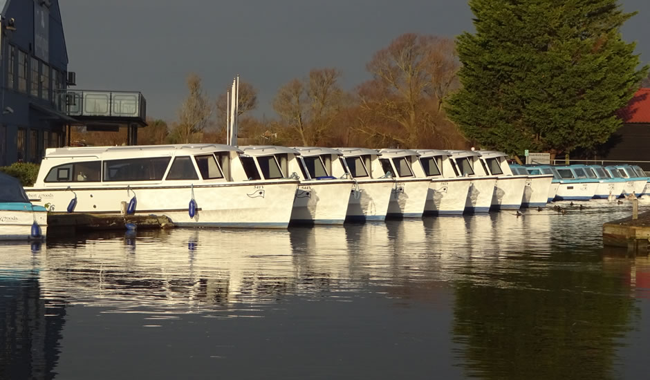 luxury dayboats at Potter Heigham